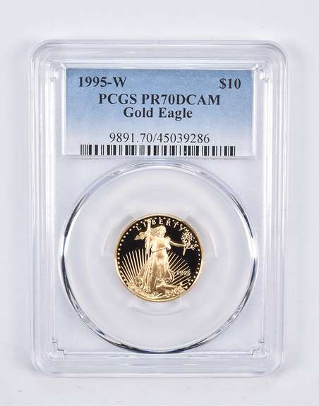 PR70 DCAM 1995-W $10 American Gold Eagle 1/4 Oz. .999 Fine Gold PCGS