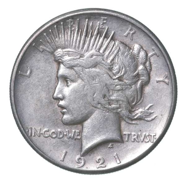 1921 Peace Silver Dollar