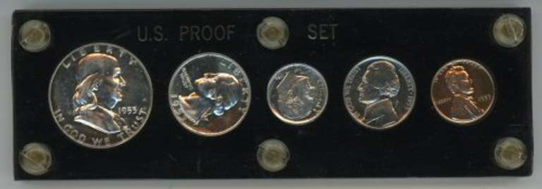 Superb Gem 1953 Proof Set in custom holder