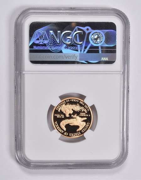 PF70 UCAM 2010-W $10 American Gold Eagle 1/4 Oz. .999 Fine Gold NGC