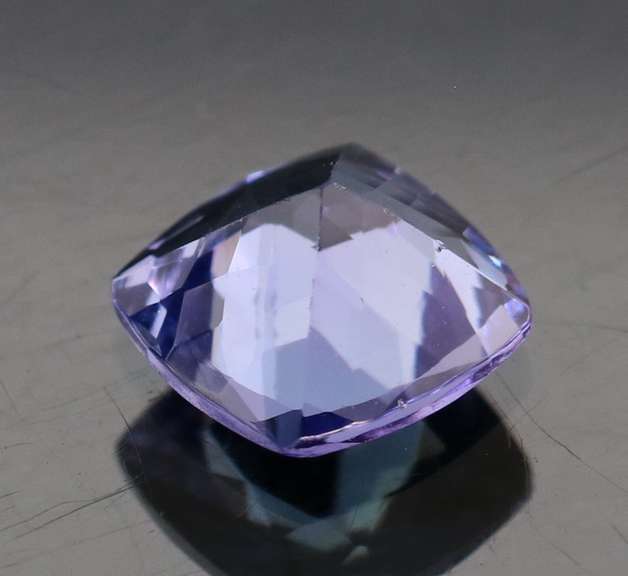 High fire 1.53ct cushion cut Tanzanite