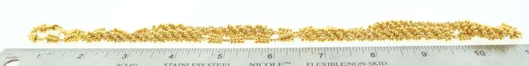 Beautiful Bead Twisted 22k Gold Hand Woven Necklace
