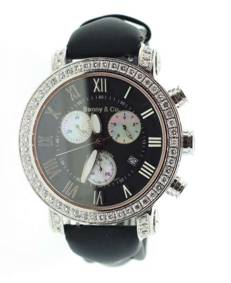BENNY AND CO DIAMOND WATCH OVER 5.00 CARATS