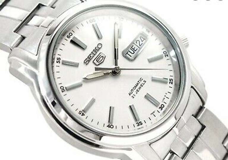 Seiko White Dial Automatic, New In Box.