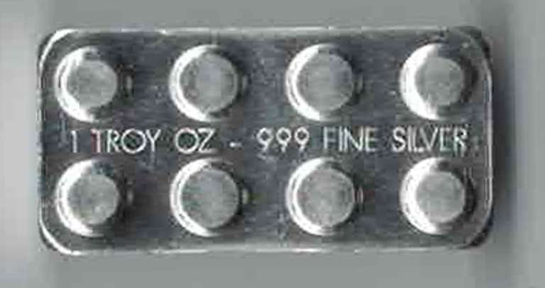 Lego art bar building blocks 1 oz .999 Silver Bar