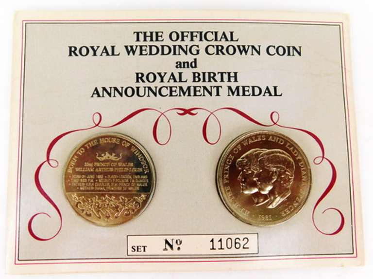 Royal Wedding Coin & Royal Birth Commemorative Medal