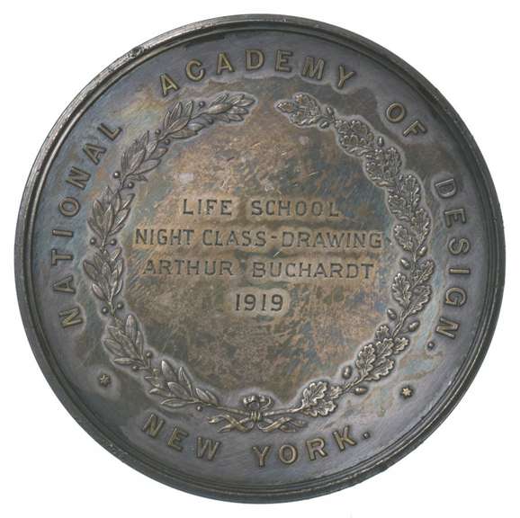 Suydam Medal Academy Design Life School Struck 1870 Cast 1919 Silver