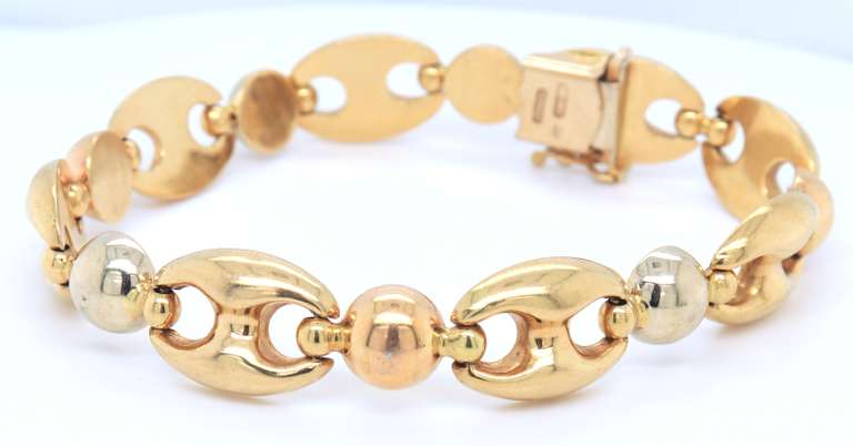 18kt  Gucci Style Link Bracelet