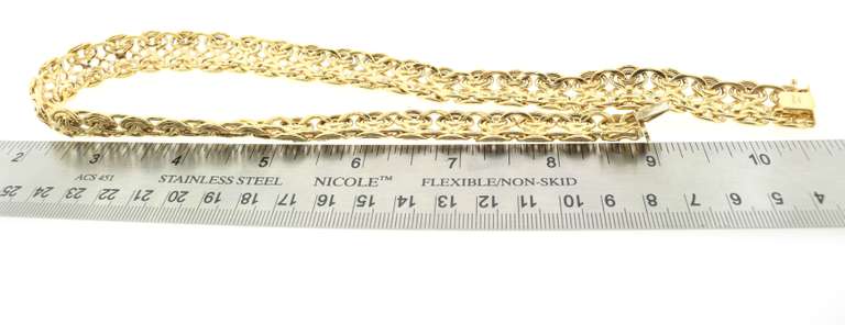 Intricate Handmade Italian 14k Gold Necklace