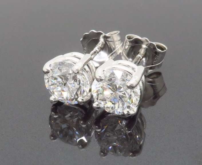 Certified Diamond Stud Earrings