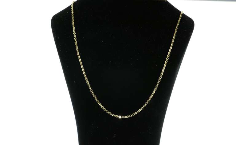 Italian Yellow Gold 14kt Circle Link Chain