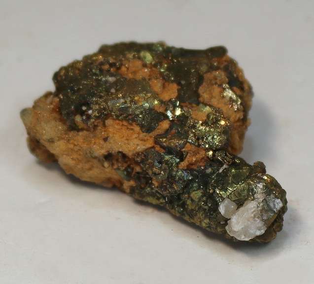 Unique shape! 145ct natural Pyrite and Calcite
