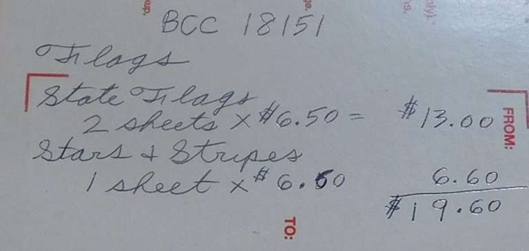 Stamps: Flags  $19.60 face