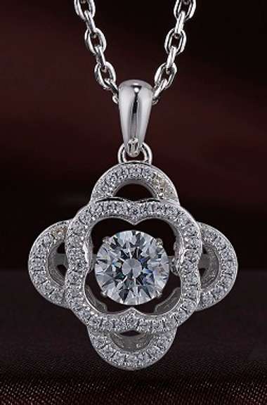 Daily wear Flower Dancing Stone Pendant