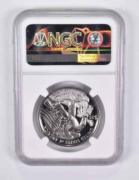 PF70 UCAM 2018-W $25 American Palladium Eagle 1 Oz HR ER Everhart NGC