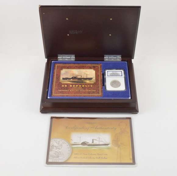 S.S. Republic Shipwreck Effect 1861-O Seated Liberty Half Dollar - NGC