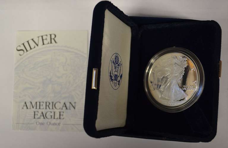 2002-W Proof American Silver Eagle OGP