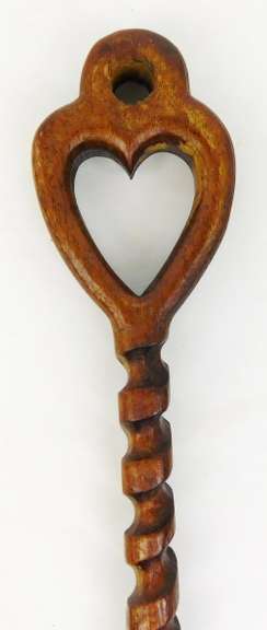 Signed Vintage Irish Wedding Love Spoon