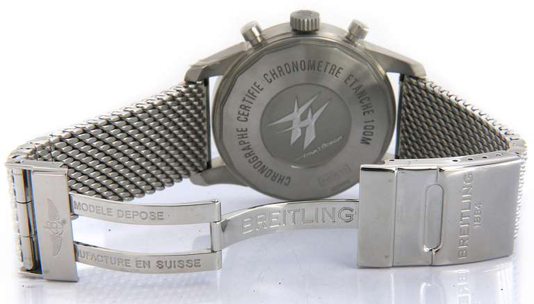 Breitling Transocean Chronograph Unitime, 46mm Steel W/Box