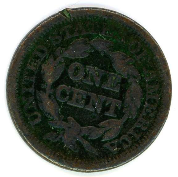 1847 Braided Hair Large Cent
