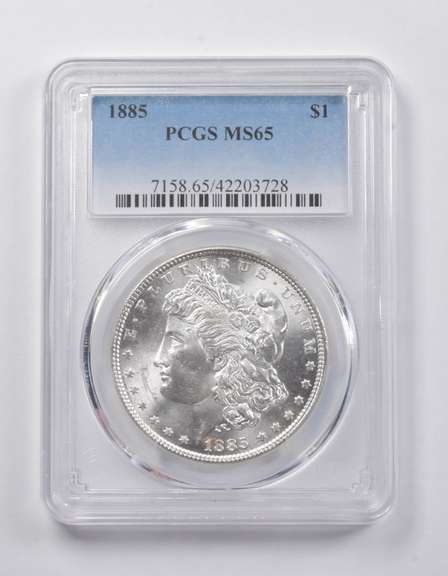 MS65 1885 Morgan Silver Dollar PCGS