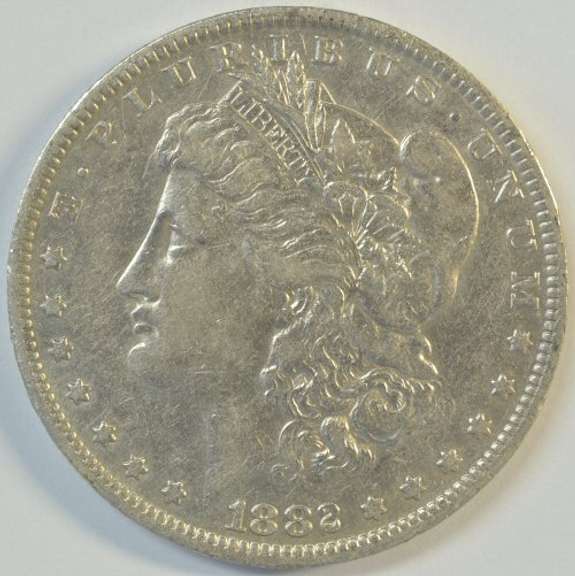 Real nice 1882-O/S Morgan Silver Dollar. Strong 'O' over 'S'