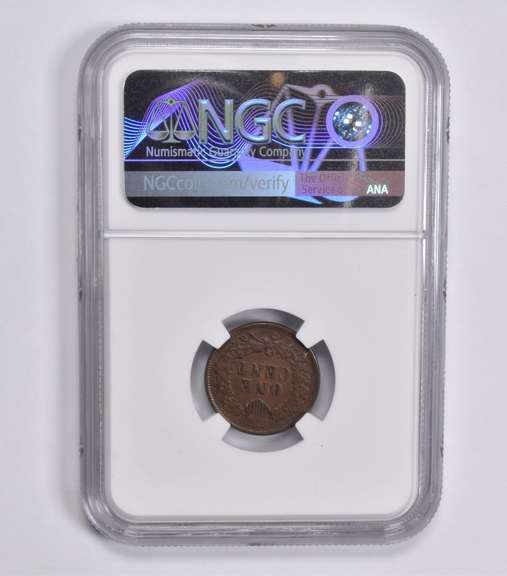 VF35 BN 1874 Indian Head Cent NGC