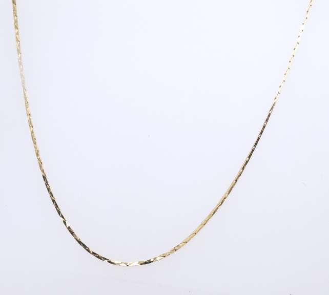 Italian Yellow Gold Chain Necklace