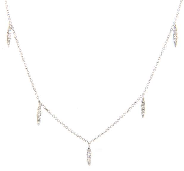 New Gabriel & Co Diamond Station Necklace