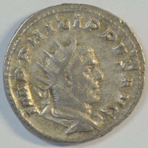 Very sharp Roman Silver Piece of Philip I, 244-249 AD