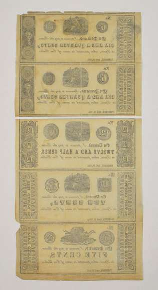 Frederick, MD April 20, 1841 2 Sheets of Currency