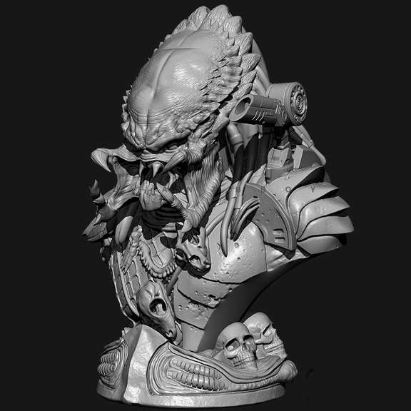 Predator Mini Bust Collectors Model