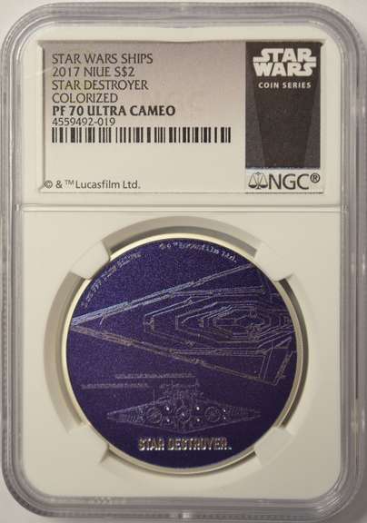2017 Star Wars Star Destroyer NGC PF70 Ultra Cameo