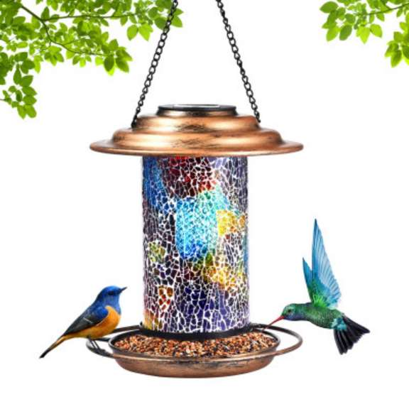 LED Waterproof External Solar Bird Feeder