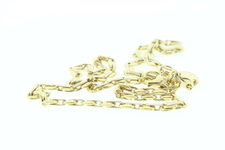 18k Heavy Gold Necklace Signed Piece