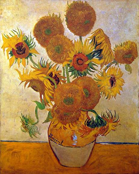 Vincent Van Gogh, Still Life: Vase with Fourteen Sunflowers
