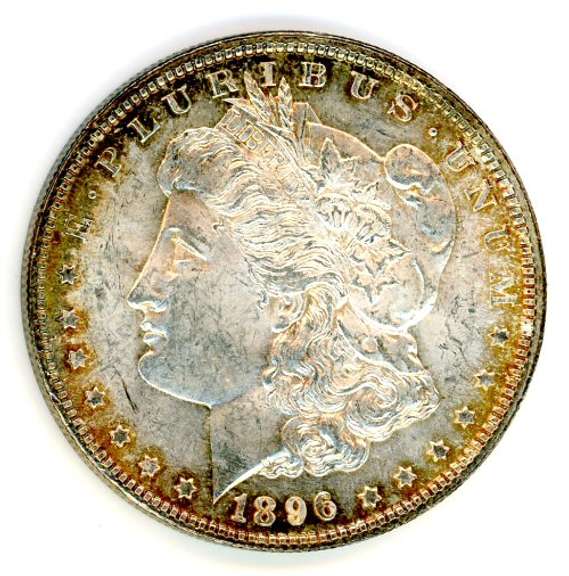 Brilliant Uncirculated 1896 Morgan Silver Dollar