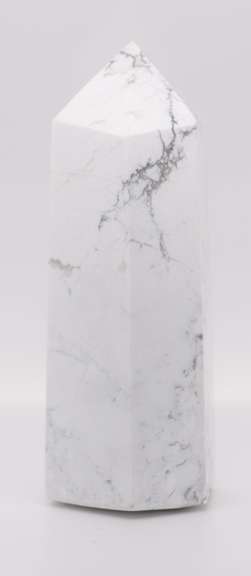 Cool Howlite Tower Obelisk Wand Stone