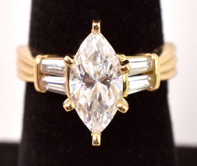 Marvelous CZ Ring in 14K Yellow Gold