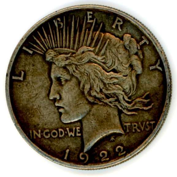 1922 Peace Silver Dollar