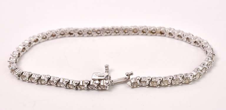 Brilliant Diamond Tennis Bracelet in 14K White Gold