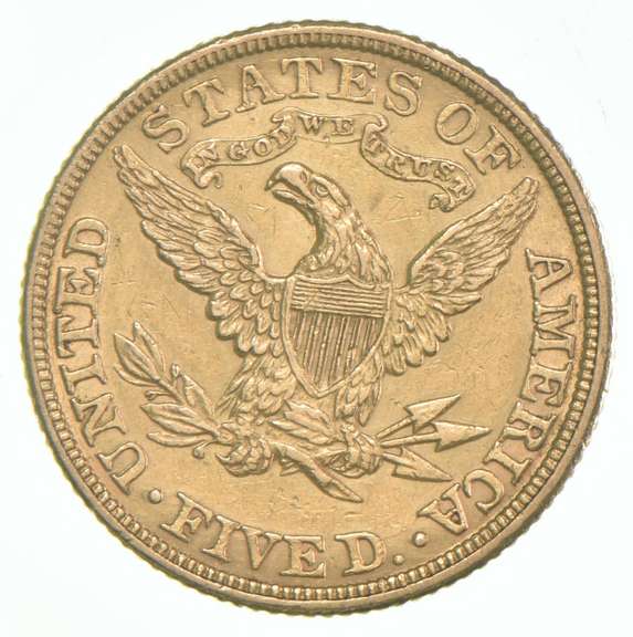 1883 $5 Liberty Head Gold Half Eagle