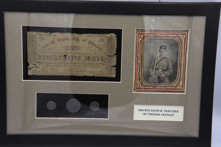Original Virginia Fractional Currency issued in 1862