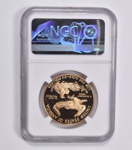 PF70 UCAM 1989-W $50 American Gold Eagle 1 Oz. .999 Fine Gold NGC