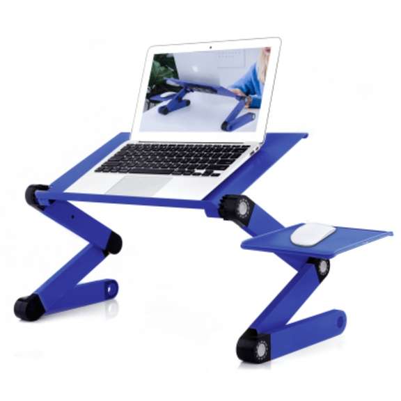 Adjustable Laptop Stand Desk with 2 Cooling USB Fans