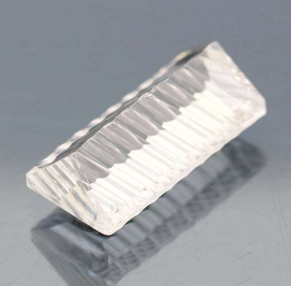 Breath taking 13.80ct custom cut diamond white Topaz