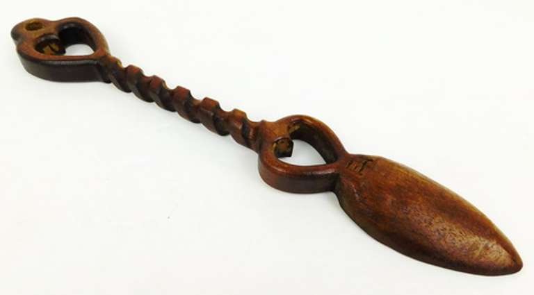 Signed Vintage Irish Wedding Love Spoon
