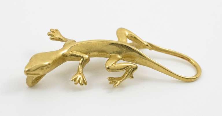 Fun 14k Gecko Pendant