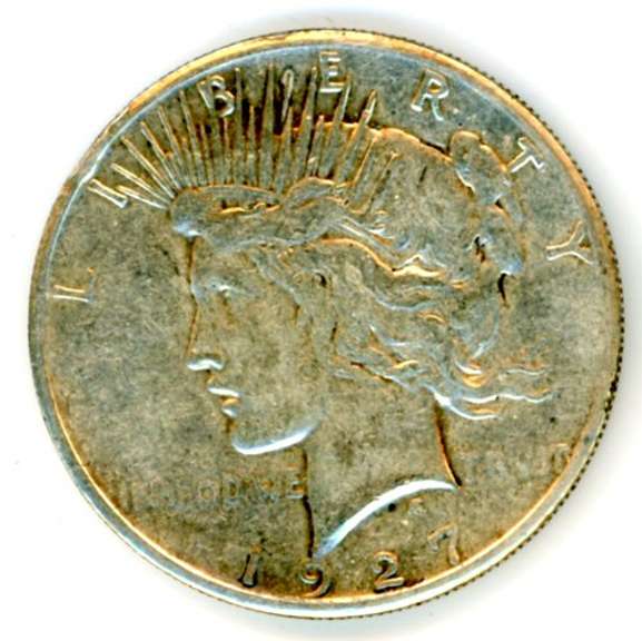 1927 Peace Silver Dollar