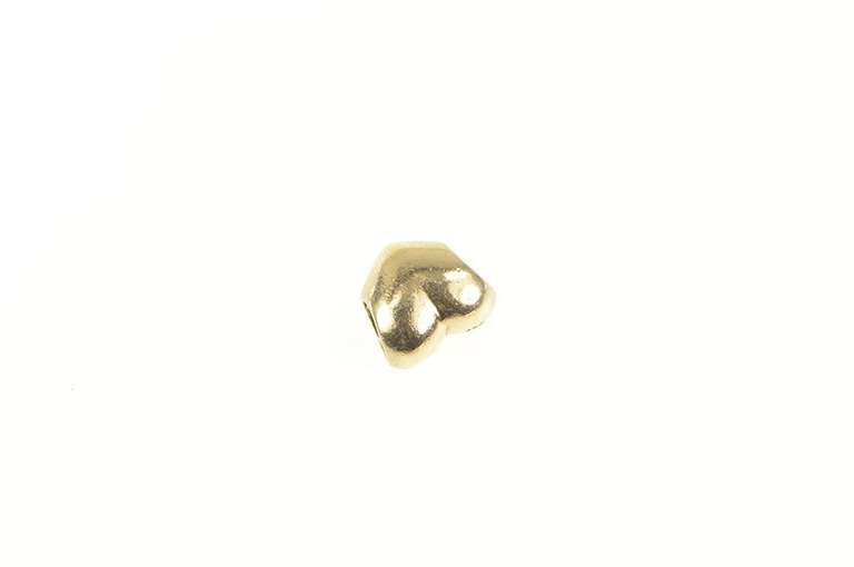 14K Yellow Gold Pandora Designer Rounded Heart Love Charm/Pendant